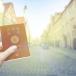 外国の風景とパスポート